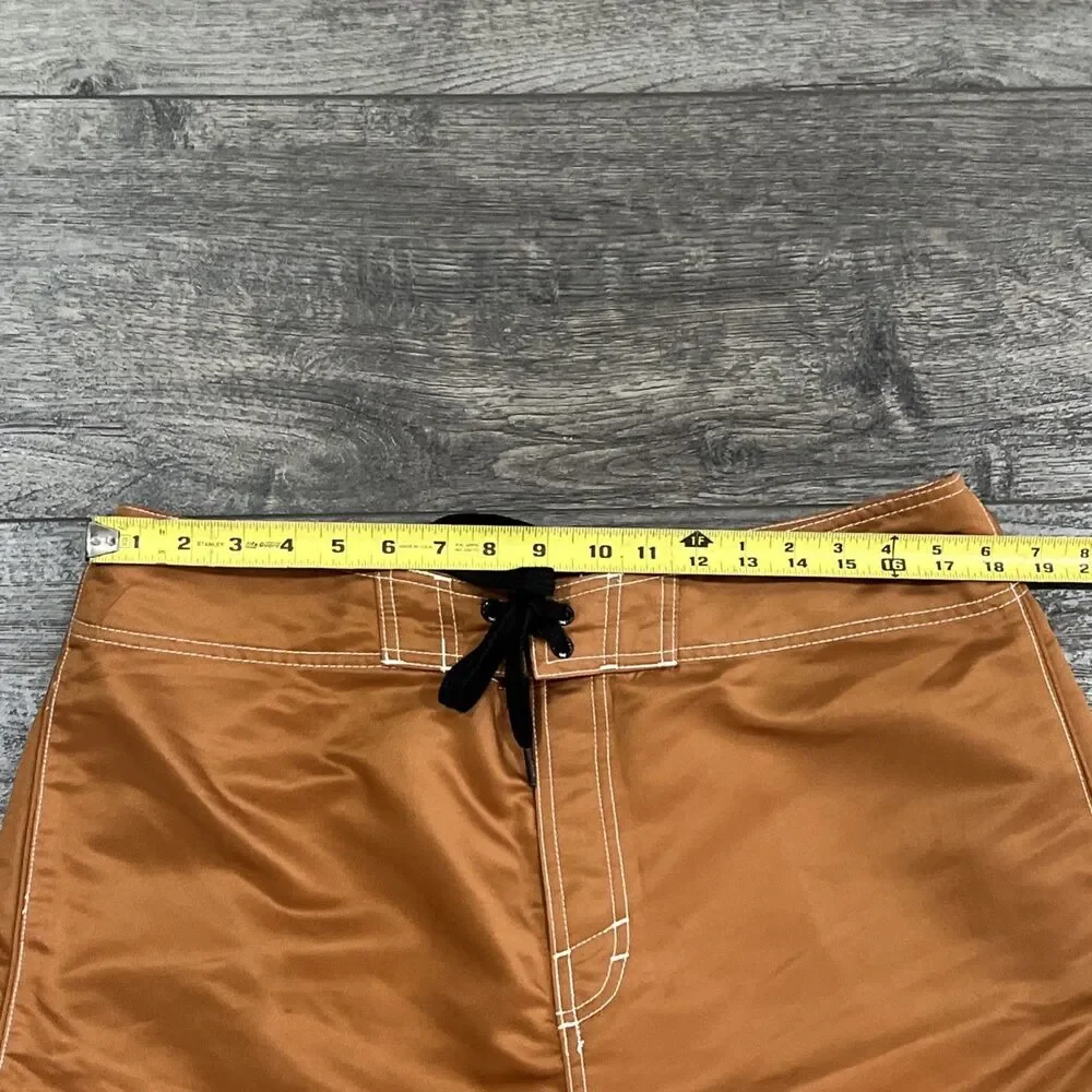 Vintage Y2K O’neill Burnt Orange Board Shorts Surf Swim - Men’s Size 36